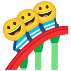 montagne russe + faccina con un gran sorriso