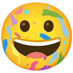 tavolozza + faccina con un gran sorriso