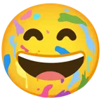 tavolozza + faccina con sorriso e occhi sorridenti