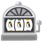 slot machine + pinguino