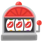 slot machine + impronta della bocca