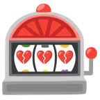 slot machine + cuore infranto