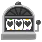 slot machine + cuore nero