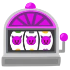 slot machine + faccina con sorriso e corna