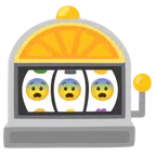 slot machine + faccina impaurita