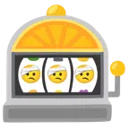 slot machine + faccina con la testa bendata