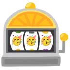 slot machine + faccina che festeggia