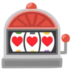 slot machine + cuori
