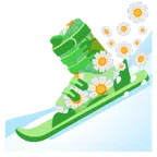 スキー + 開花