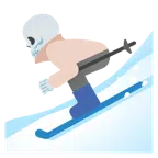 スキー + ドクロ