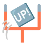 アメフト + UPマーク