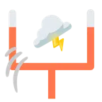 アメフト + 雷雲