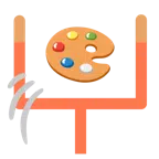 アメフト + 絵の具パレット