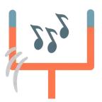 アメフト + 複数の音符