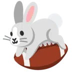 アメフト + ウサギの顔