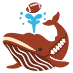 アメフト + 潮吹きクジラ