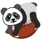 アメフト + パンダの顔