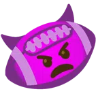 アメフト + 怒った悪魔