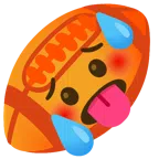 アメフト + 暑い顔