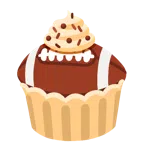 アメフト + カップケーキ