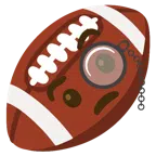 アメフト + モノクルを付けた顔