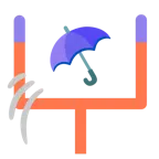 アメフト + 傘