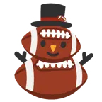 アメフト + 雪だるま