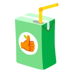pulgar hacia arriba + tetrabrik