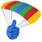 pulgar hacia arriba + paracaídas