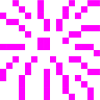 Computerspiel-Monster + Feuerwerk