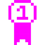 Computerspiel-Monster + Goldmedaille