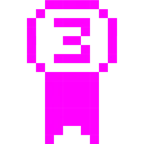 Computerspiel-Monster + Bronzemedaille