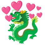Herz mit Pfeil + Drache