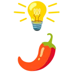 lâmpada + pimenta