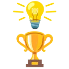 lâmpada + troféu