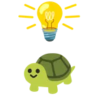 lâmpada + tartaruga