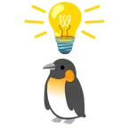 lâmpada + pinguim