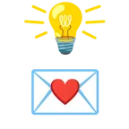 lâmpada + carta de amor