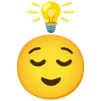 lampadina + faccina sollevata