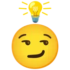 lampadina + faccina con sorrisetto