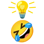 lampadina + ridere a crepapelle