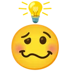 lampadina + faccina stordita