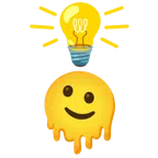 lampadina + faccina che si scioglie