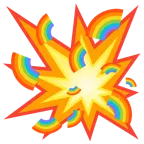 Zusammenstoß + Regenbogen