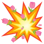 Zusammenstoß + Tulpe