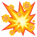 Zusammenstoß + gelbe Blüte