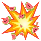 Zusammenstoß + Wassermelone
