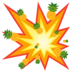 Zusammenstoß + Ananas