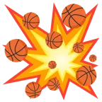Zusammenstoß + Basketball