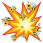 Zusammenstoß + Biene